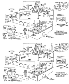 Carburetor And Fuel Tank Assembly Diagram and Parts List for 92502-0175-XX  Briggs and Stratton Engine